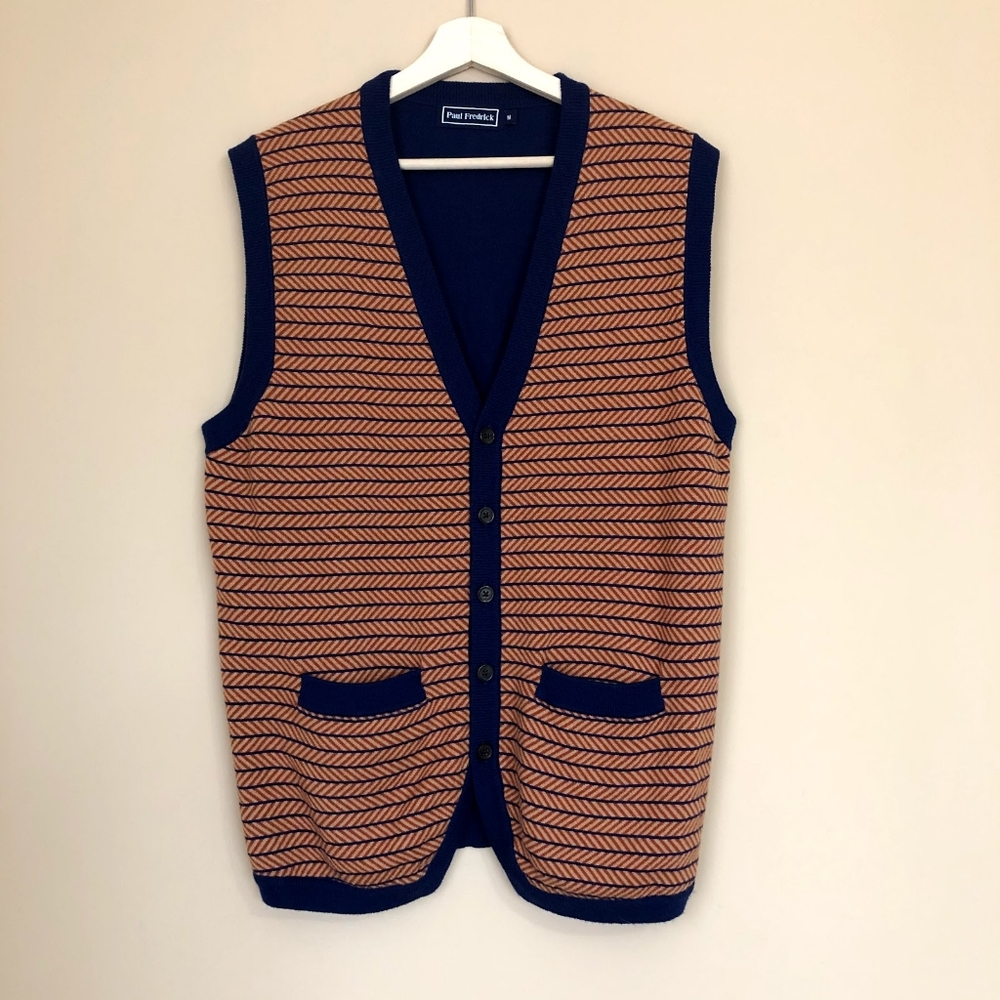 Paul Frederick Sleeveless Vest Sz M